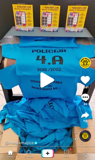 Printing graduation t-shirts with slogans and nicknames for the last day of school