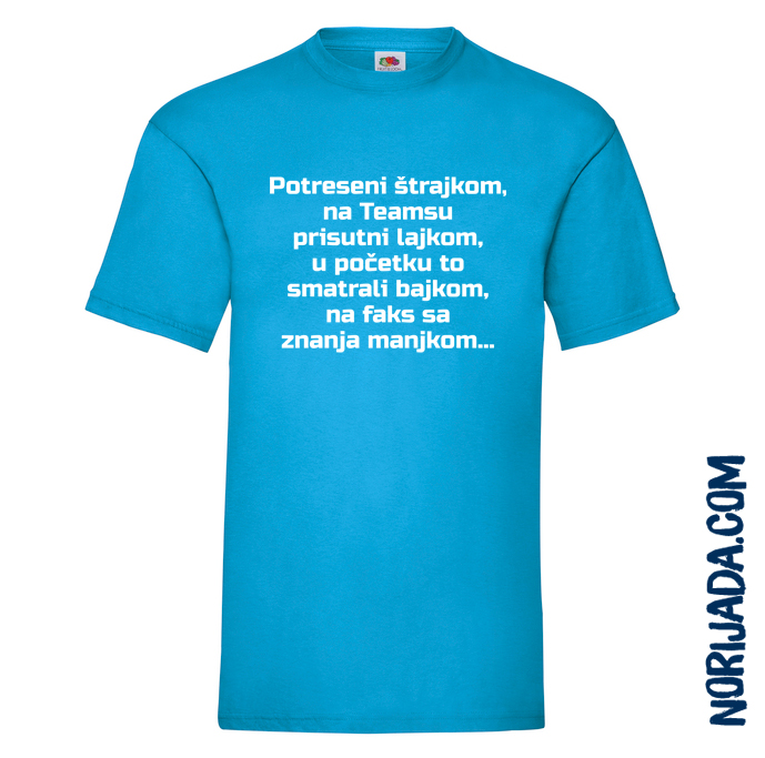 Croatian graduation slogan: Shaken by the strike, present on Teams with a like, at first we thought it was a fairy tale, off to university with knowledge running low...
