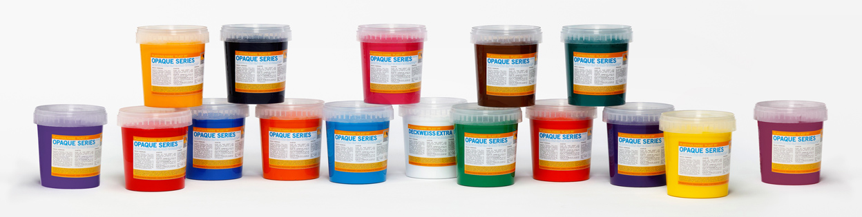 High-opacity inks for screen printing on t-shirts and other products