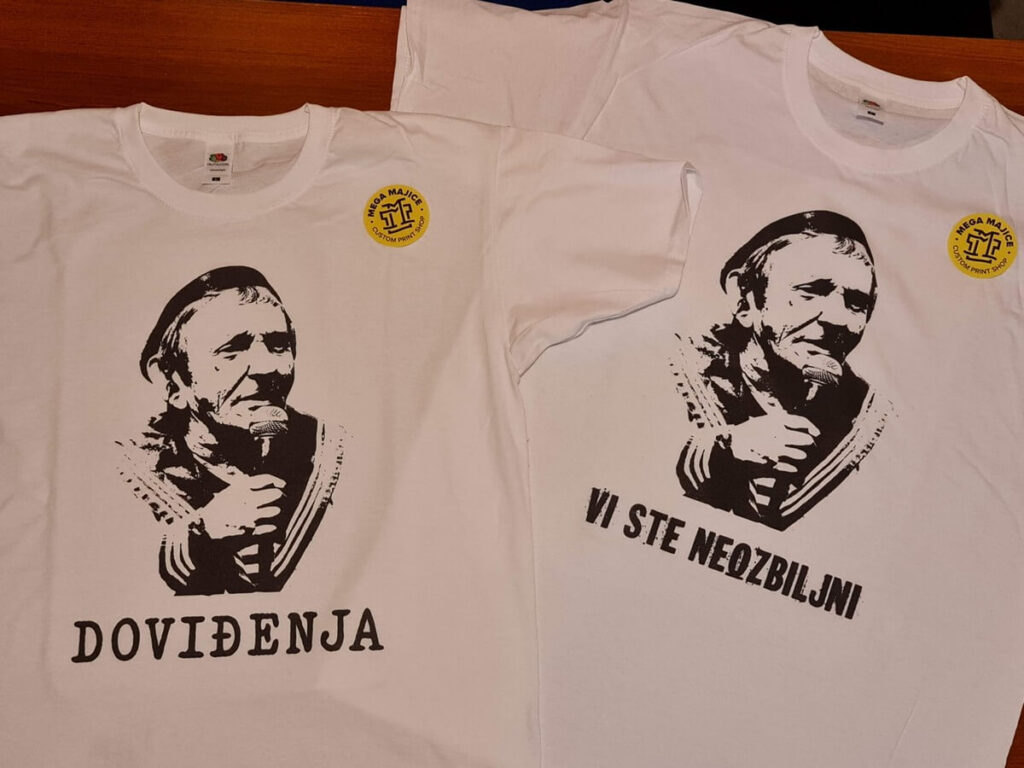 T-shirt print with the Ševa motif from Noćna Mora