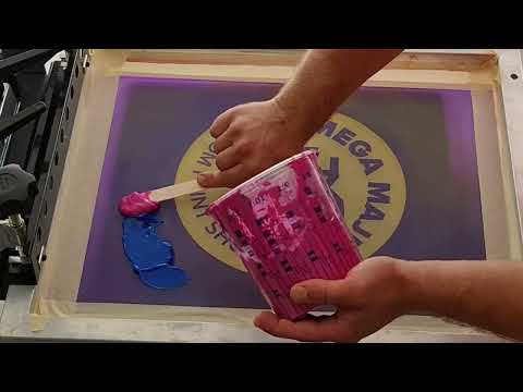 Video: t-shirt screen printing in our print shop